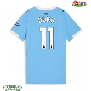 Manchester City Jeremy Doku #11 Hemmatröja Kvinnor 2025-26 Kortärmad